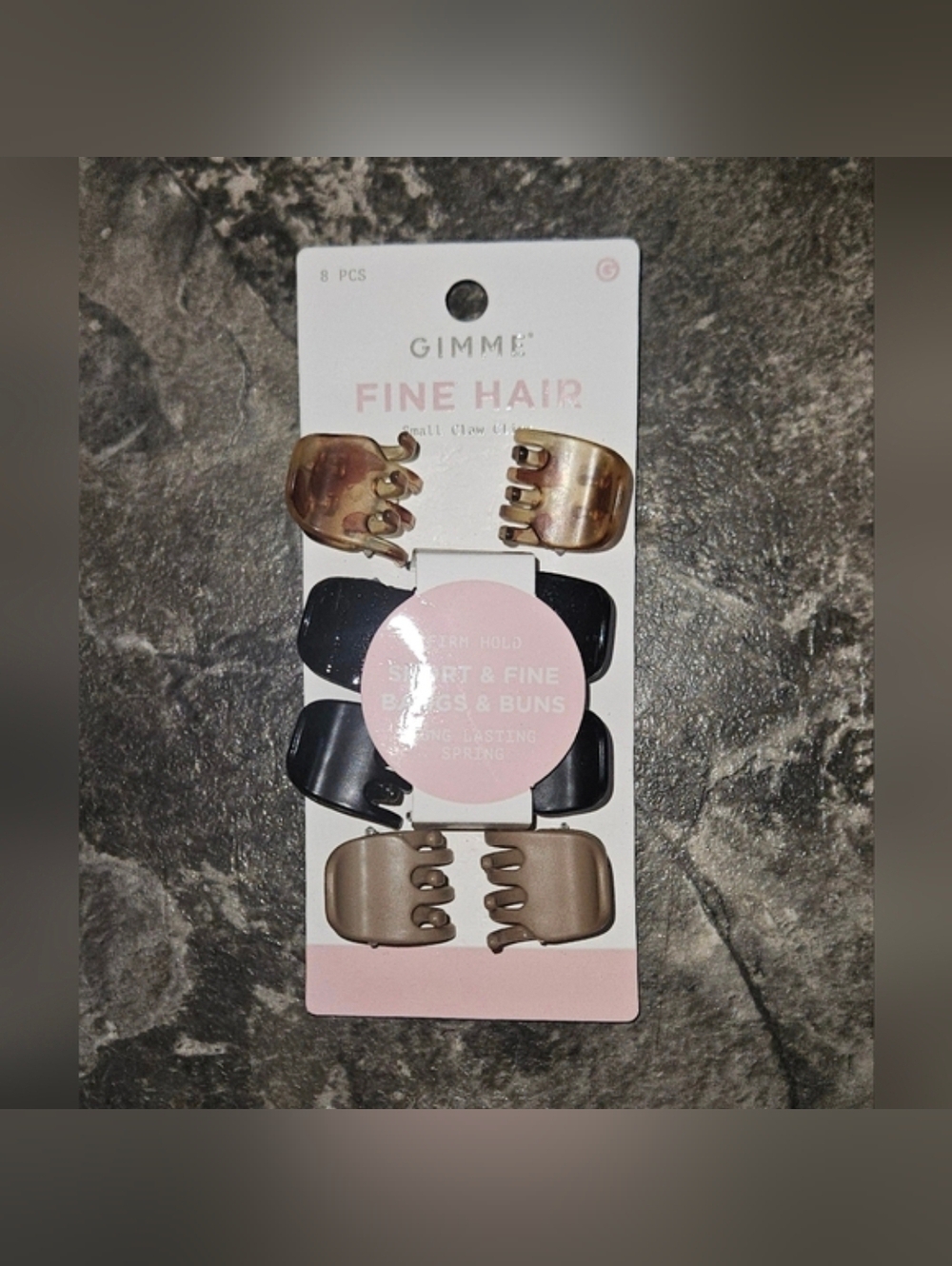 8pcs Gimme Fine Hair - Small Claw Clips Set BNIB